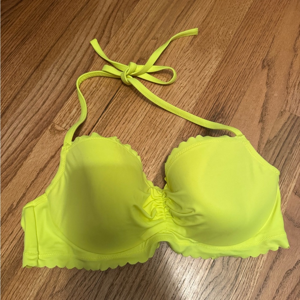 Victoria's Secret Neon Yellow Bikini Top